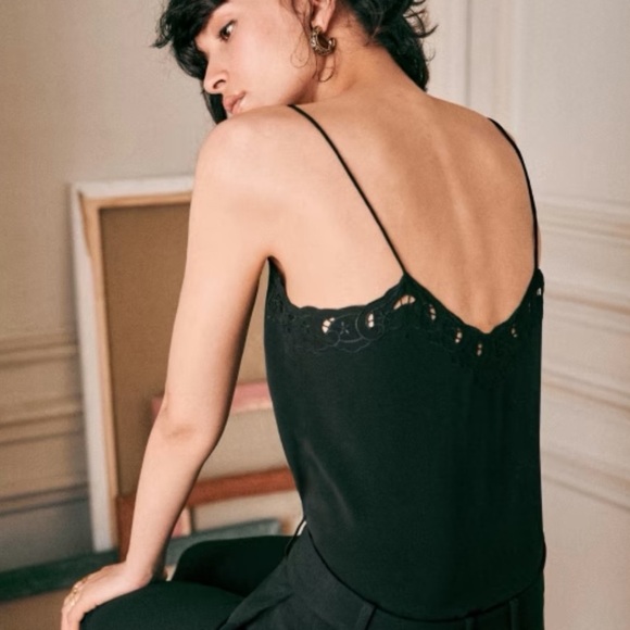 Sezane Tops - Sezane Paloma Silk Top SZ 36 US4